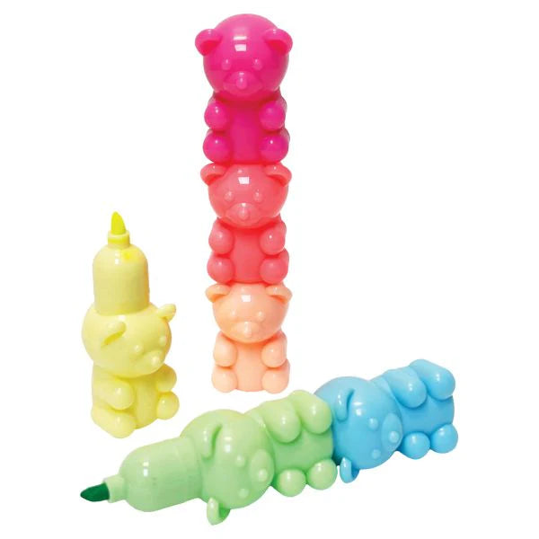 BEARY BRIGHT STACKABLE MARKER/HIGHLIGHTER