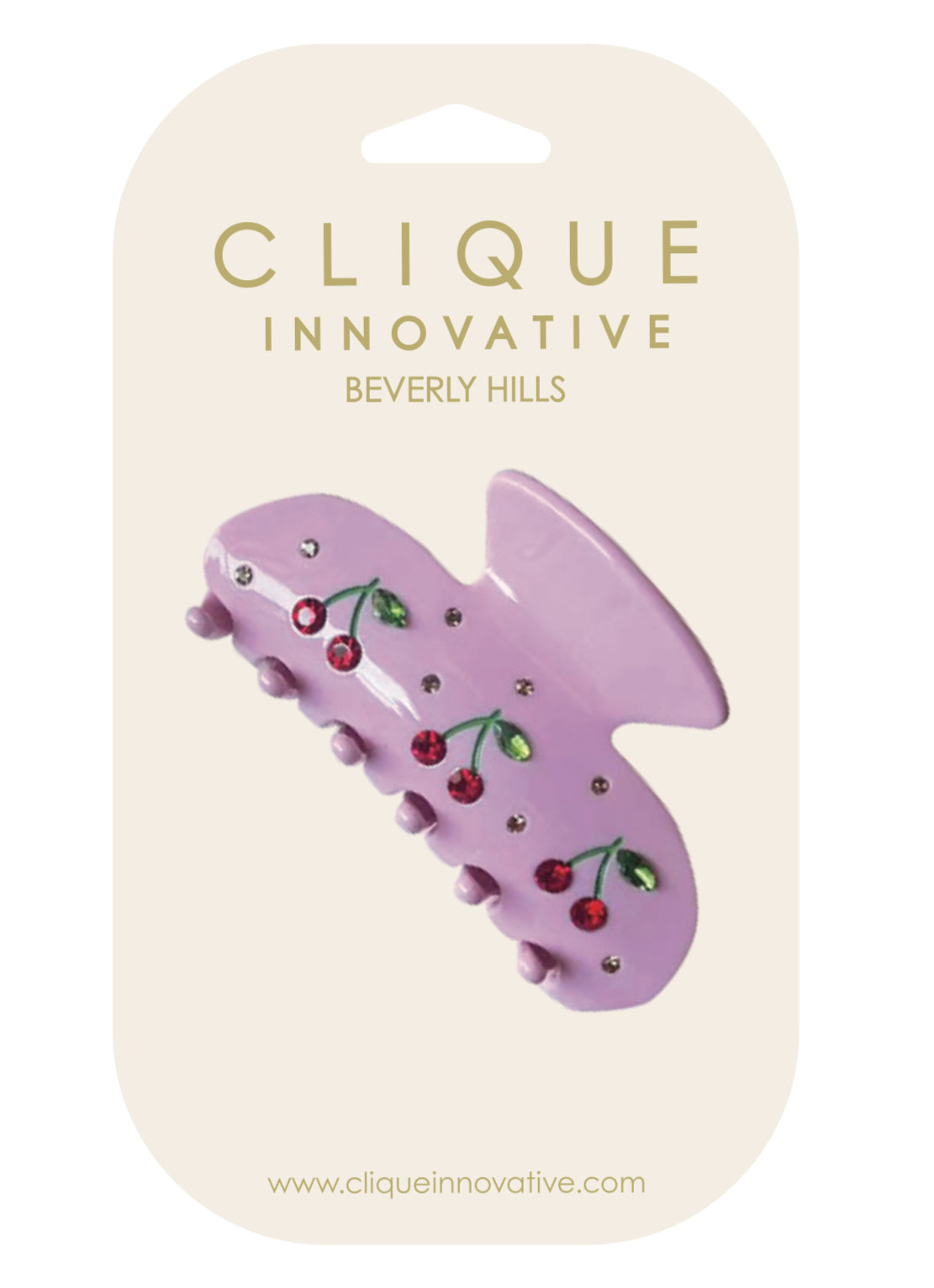 PINK CHERRY HAIR CLIP