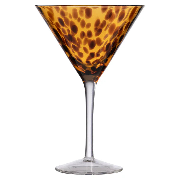 TORTOISESHELL MARTINI GLASS