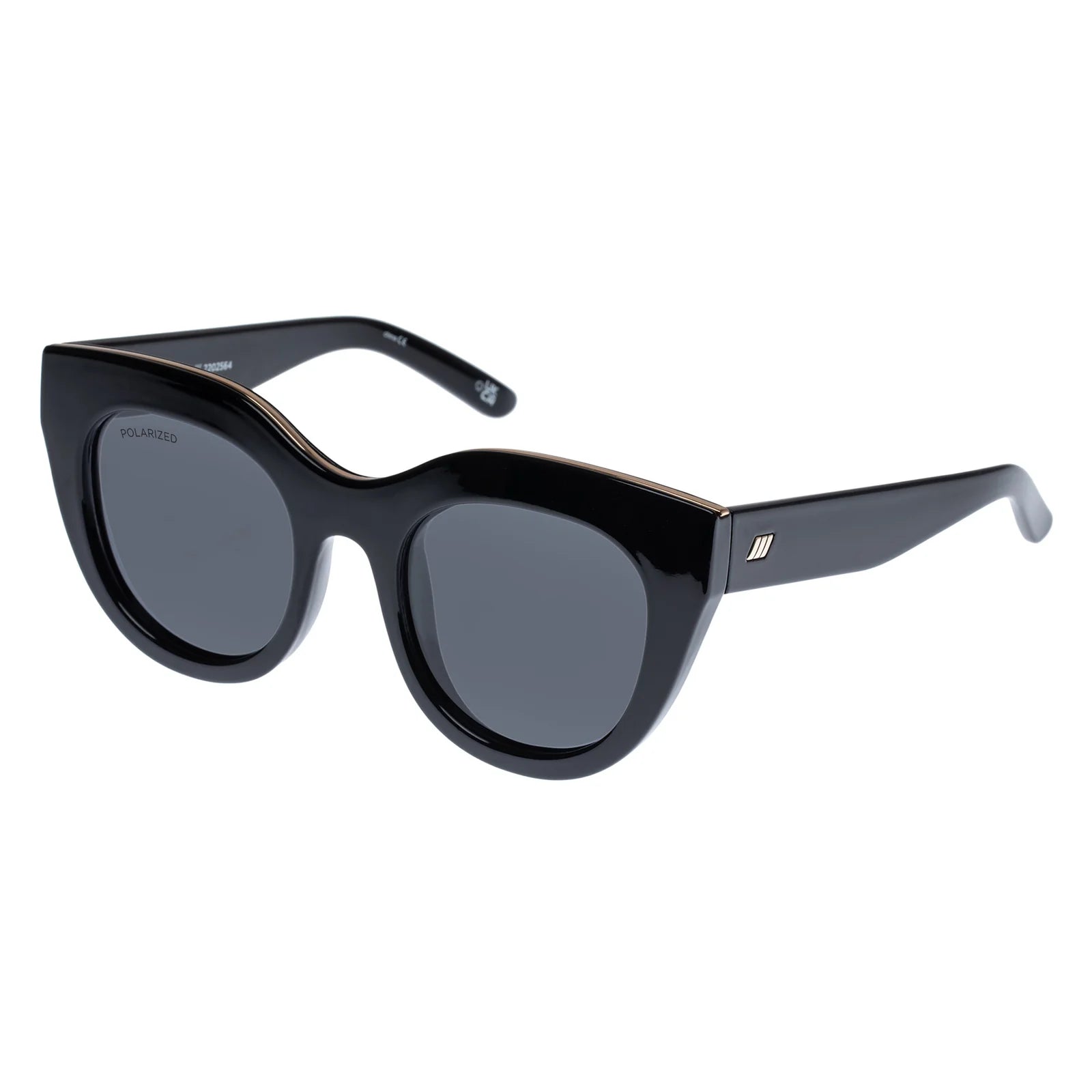 LE SPECS AIR HEART BLACK SUNGLASSES