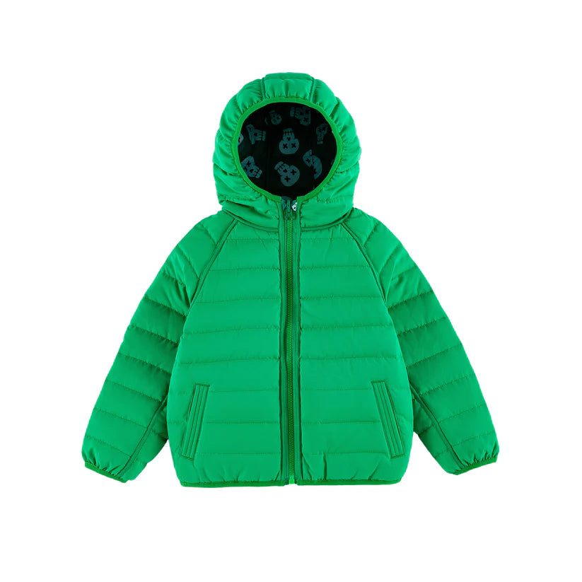 BOYS SKULL REVERSIBLE DOWN JACKET