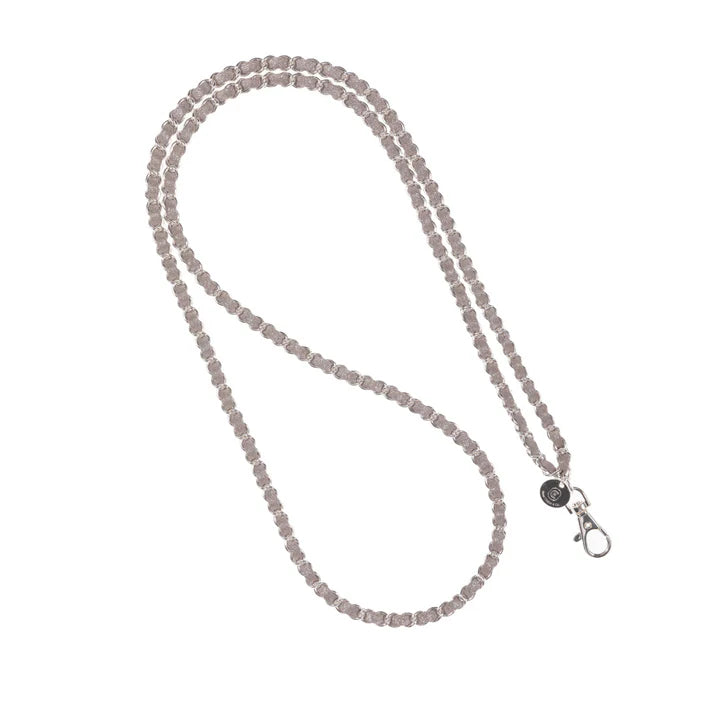 SILVER / SILVER CROSSBODY PHONE CHAIN