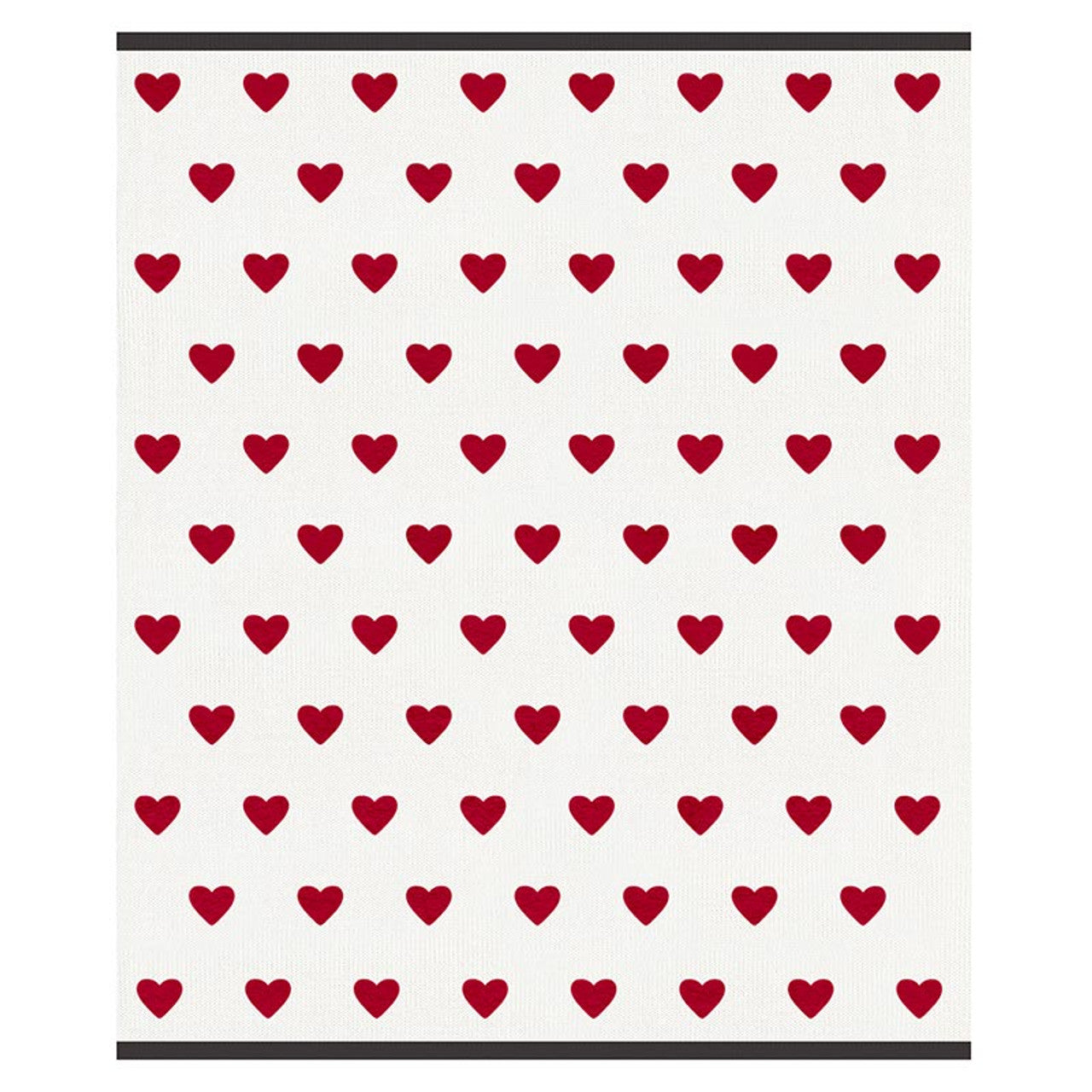 PEONY IVORY HEART BLANKET