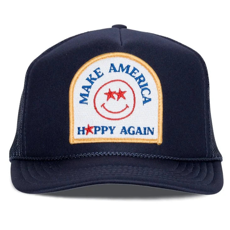 MAKE AMERICA HAPPY AGAIN TRUCKER HAT