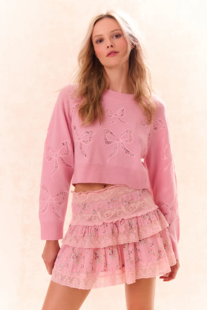 PARSON BOW PINK SWEATER