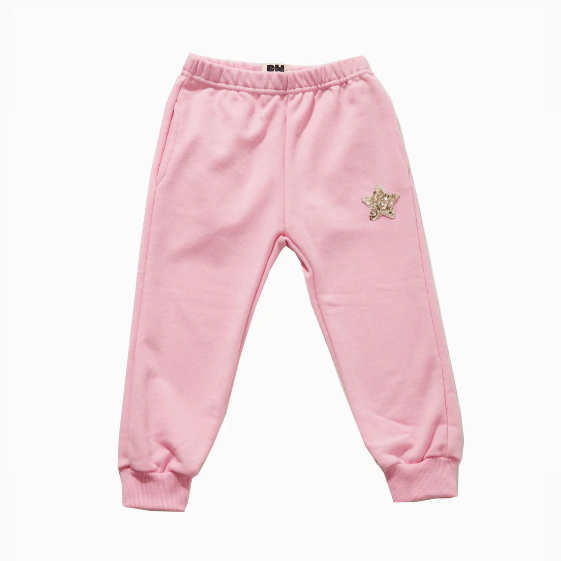 GIRLS PINK SEQUIN STAR SWEATPANTS