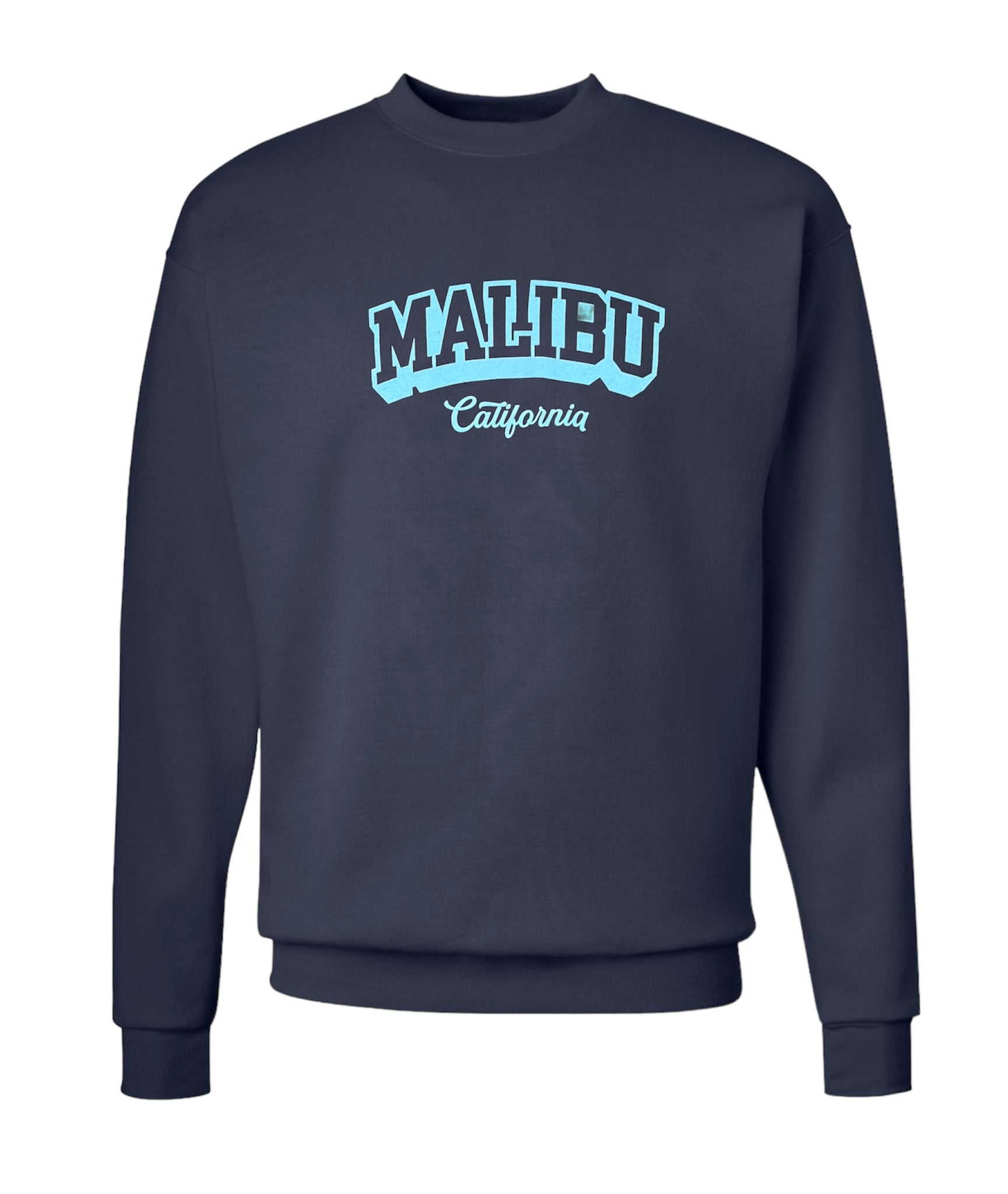 MALIBU CA NAVY CREWNECK