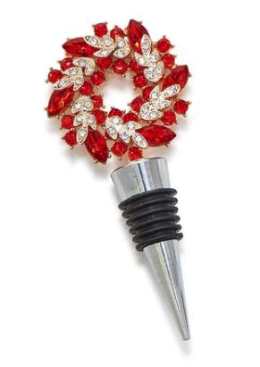 RED JEWELED BOTTLE STOPPER