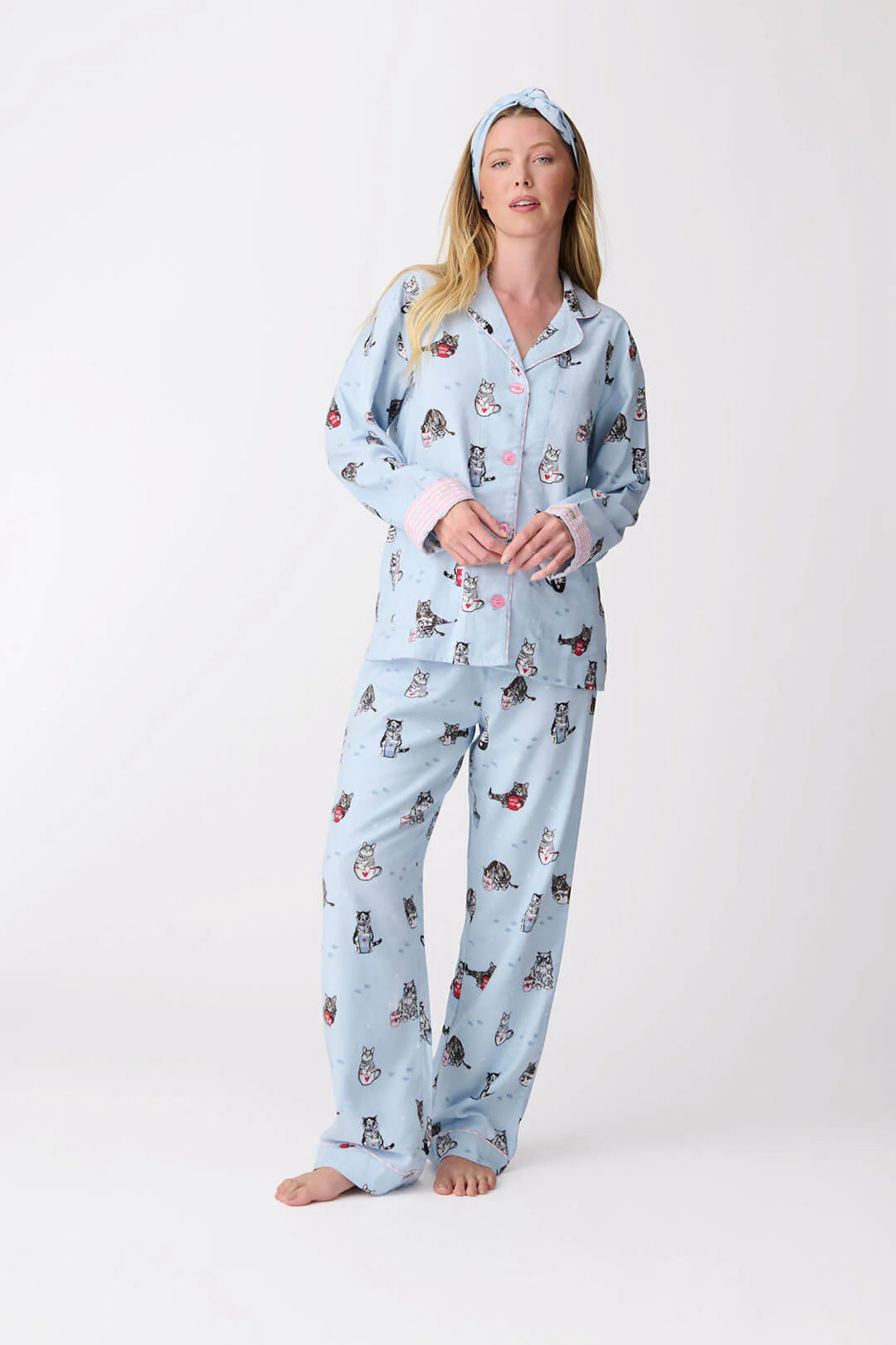 COFFEE AND CAT NAPS PJ SET