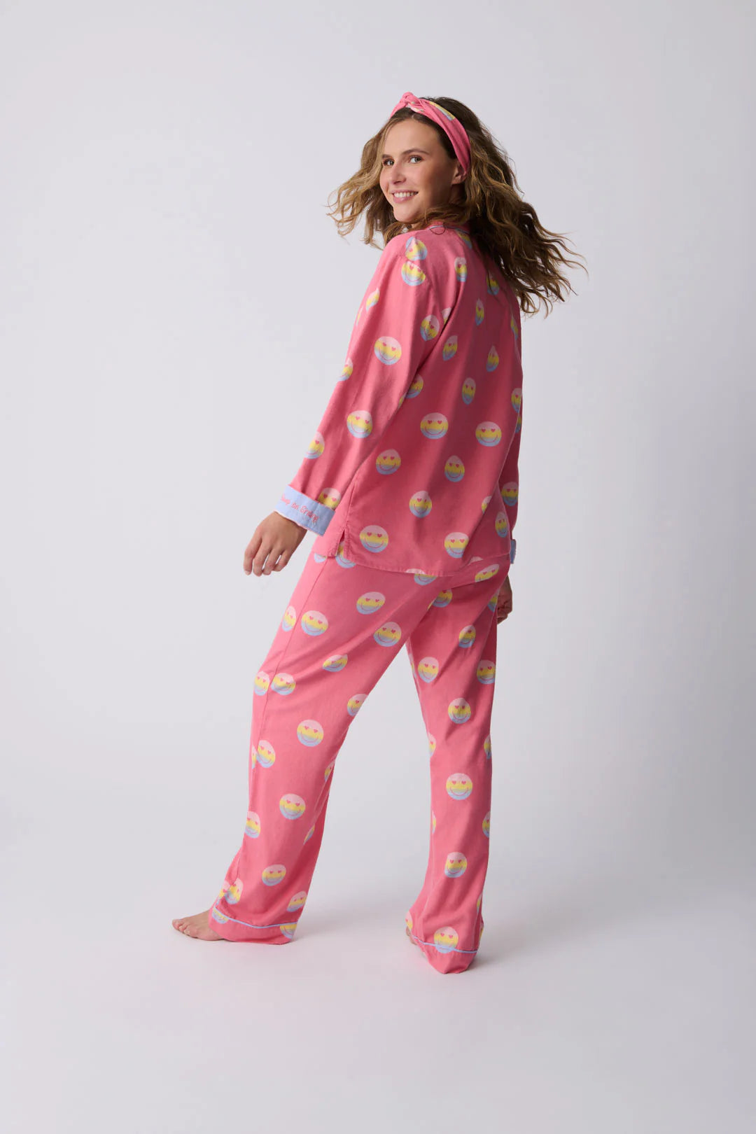 KEEP ON SMILING HOT PINK PJ SET