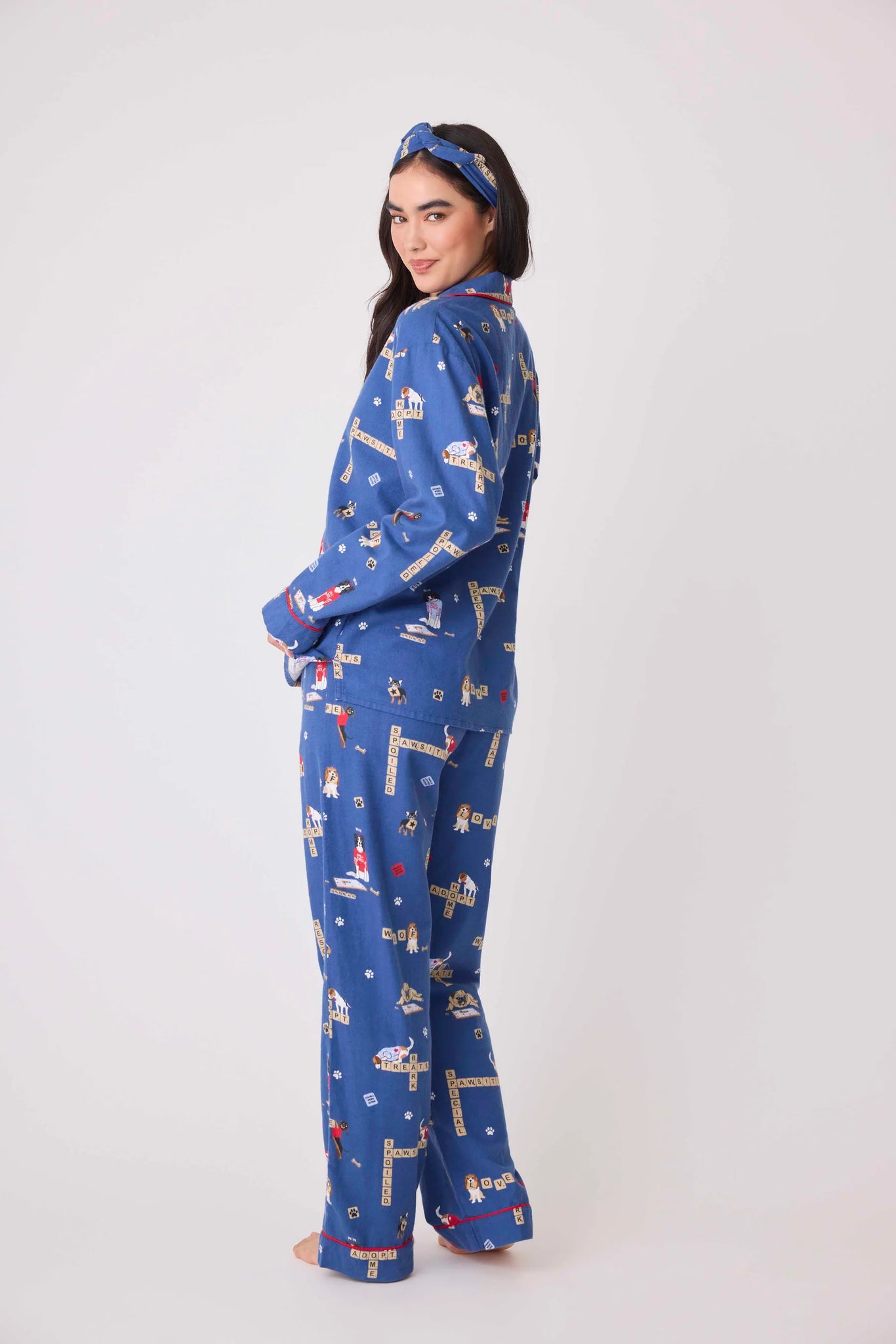 LOVE LEO RESCUE DARK DENIM PJ SET