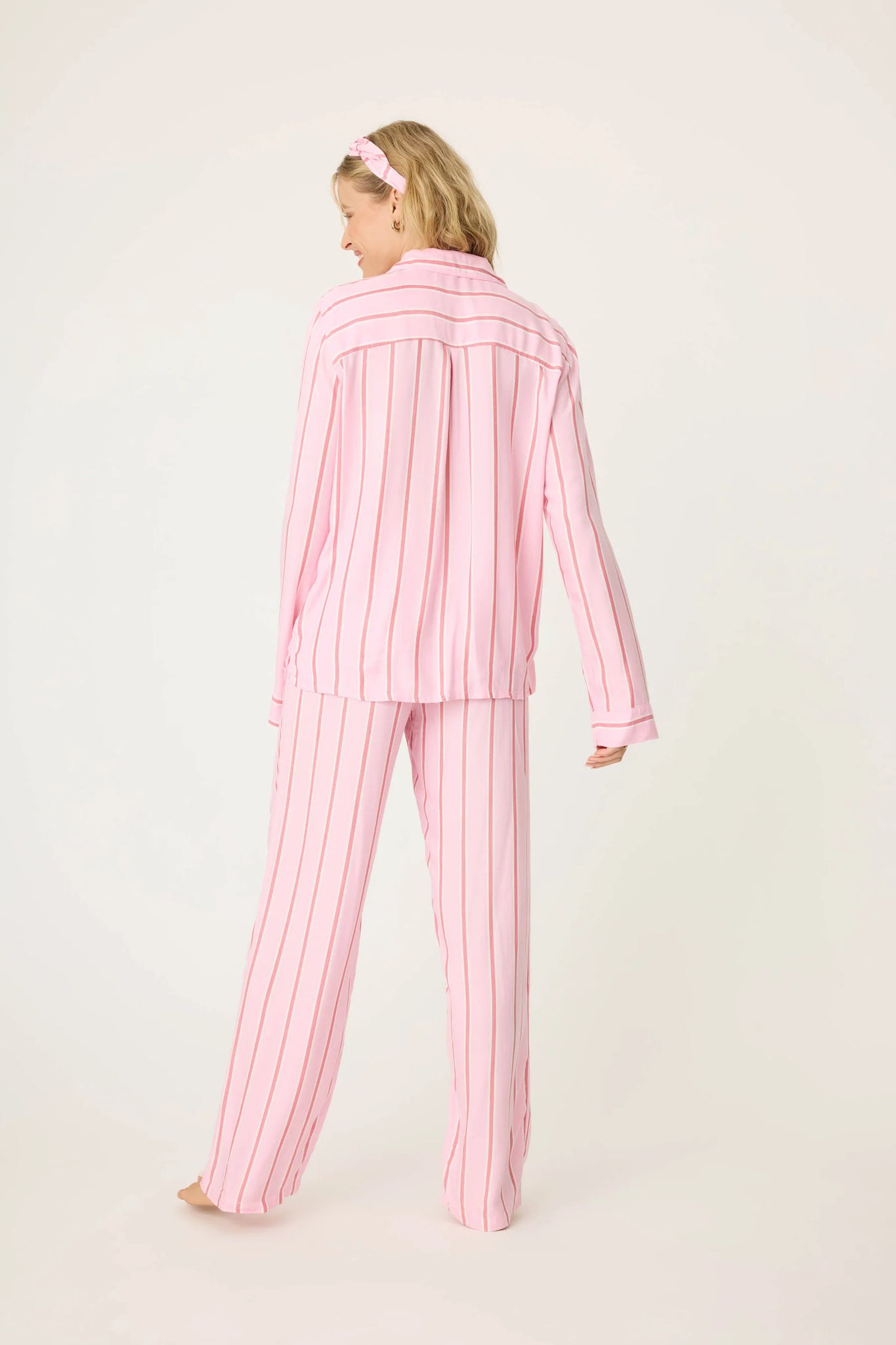 PINK STRIPE HYPE PJ SET