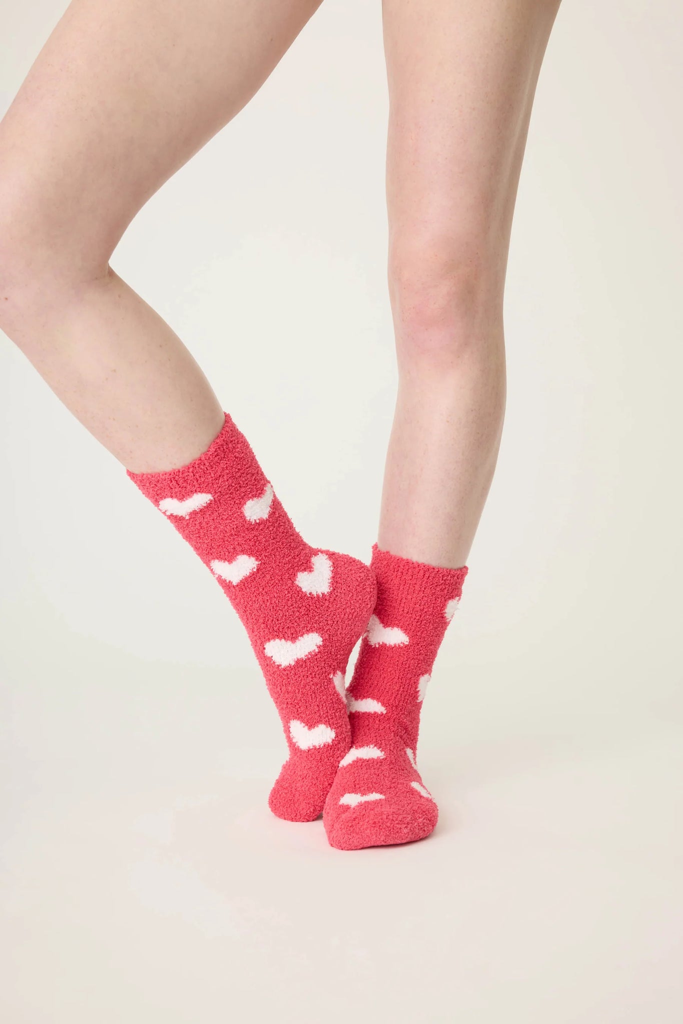 PINK HEART SOCKS