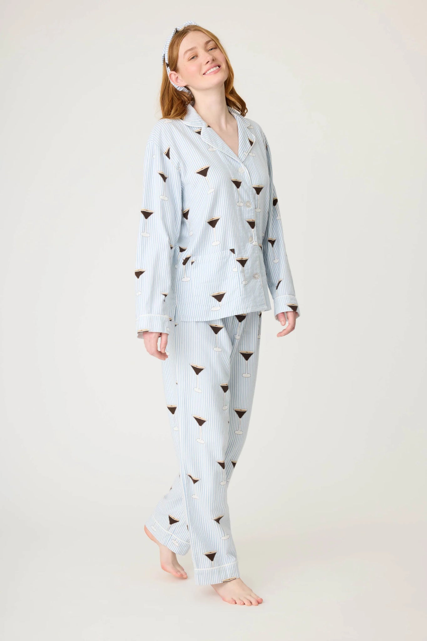 WOMENS HIS AND HERS MARTINI PJ SET