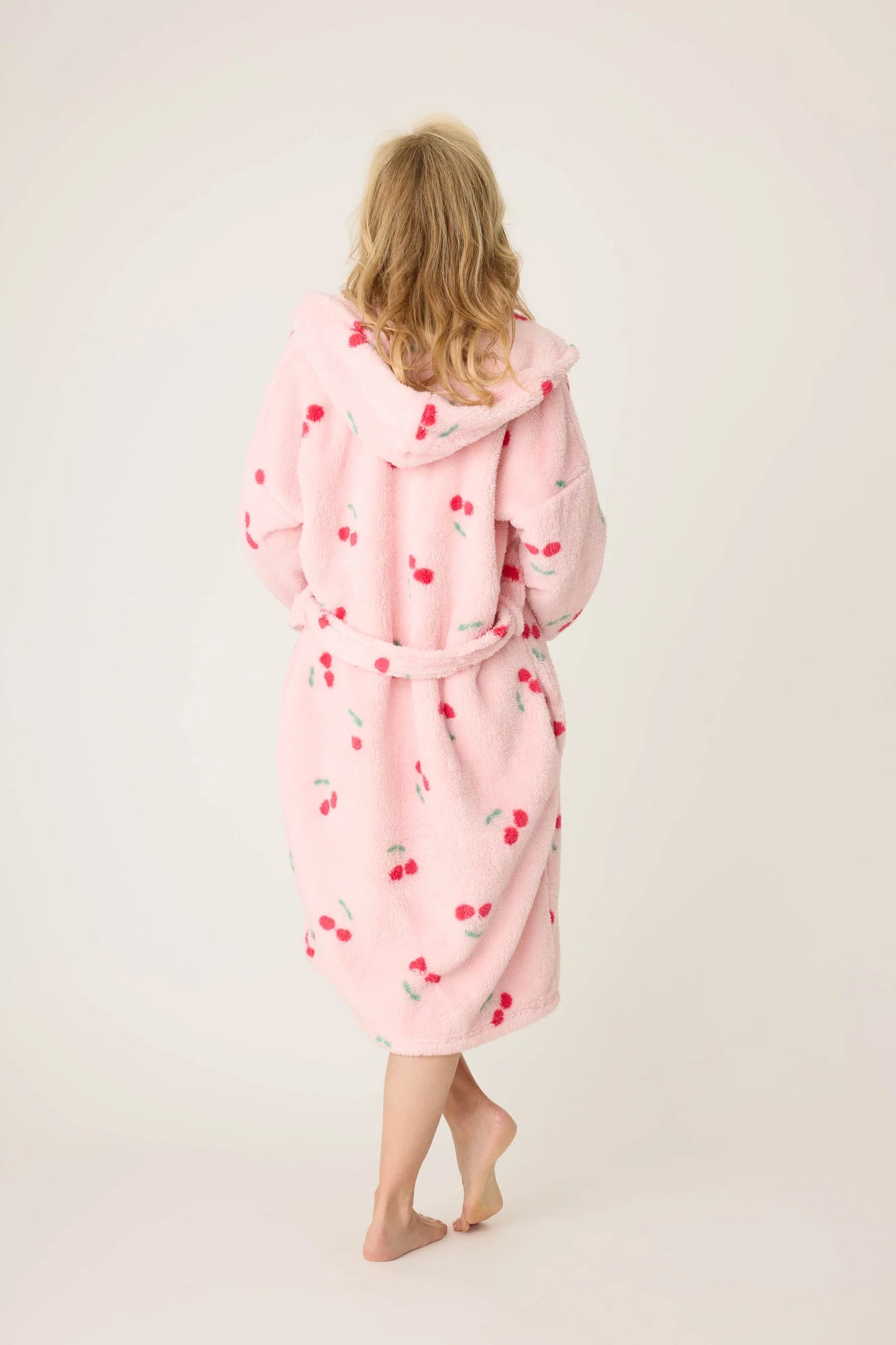 WOMENS PINK CHERRY ROBE