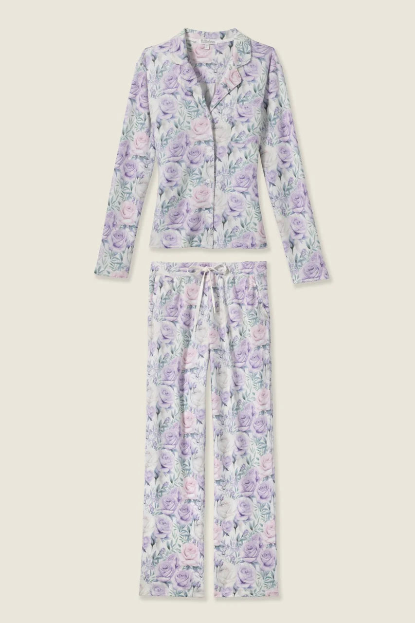 WOMENS VIOLET ROSE PJ SET