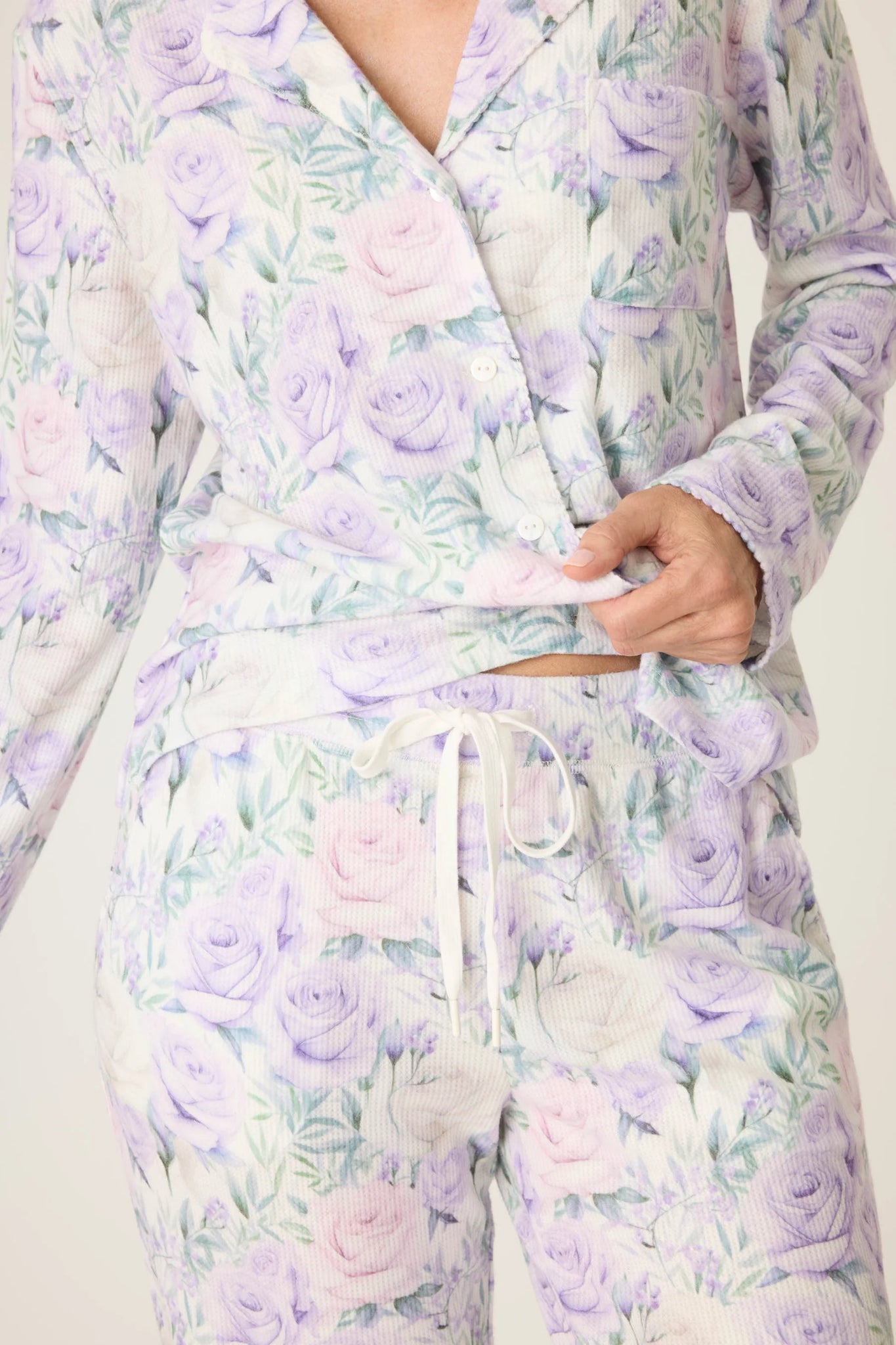 WOMENS VIOLET ROSE PJ SET