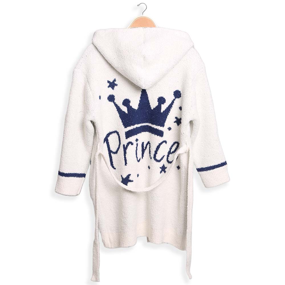 BOYS PRINCE HOODED ROBE W/ POCKETS & BELT