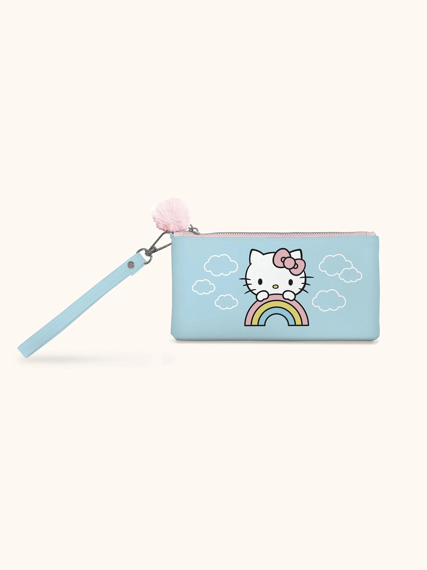 HELLO KITTY RAINBOW SKIES PENCIL WRIST POUCH