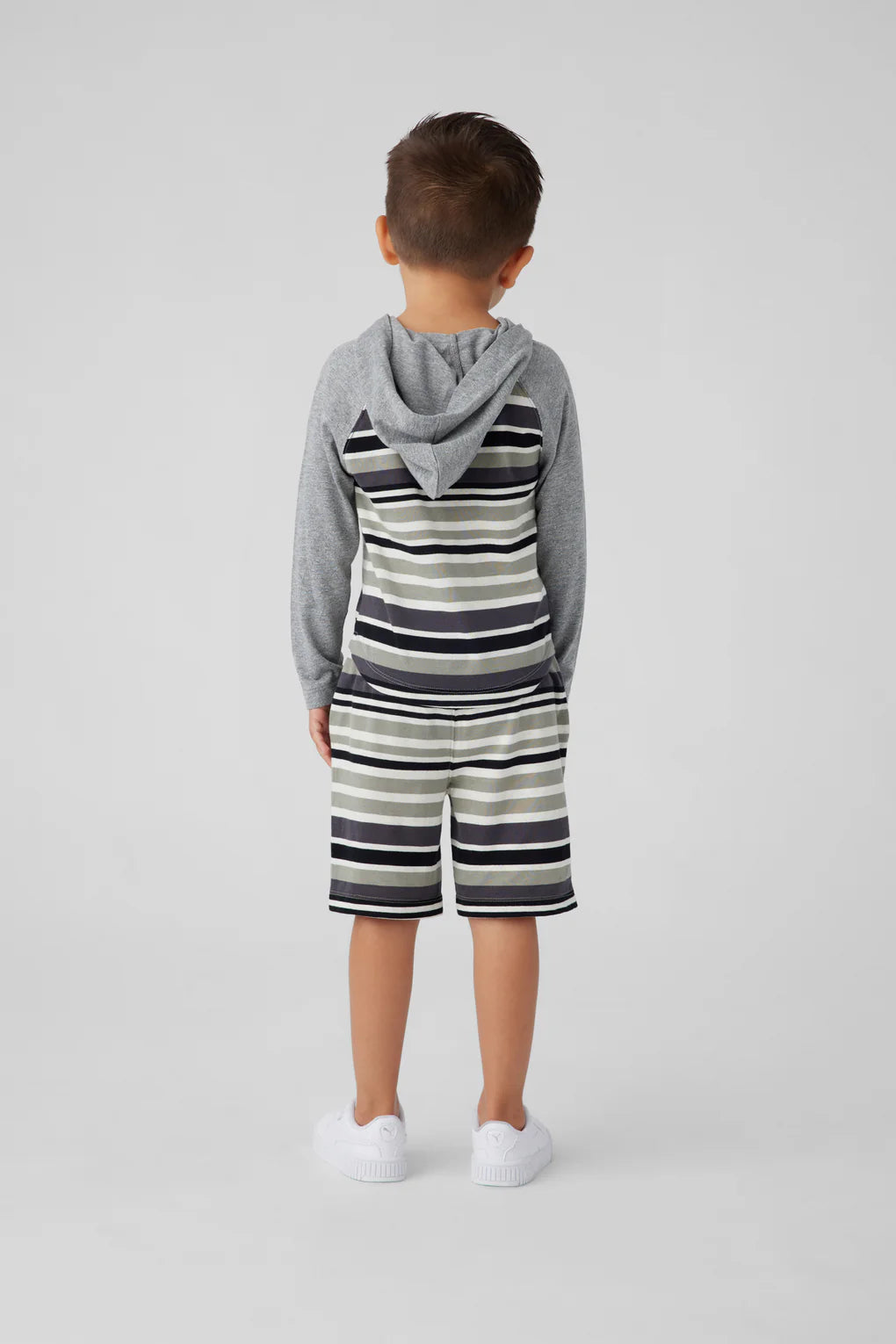 SOL ANGELES KIDS BW STRIPE SHORTS