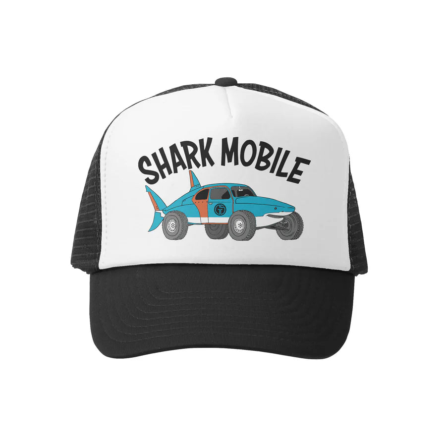 SHARK MOBILE BLACK TRUCKER HAT