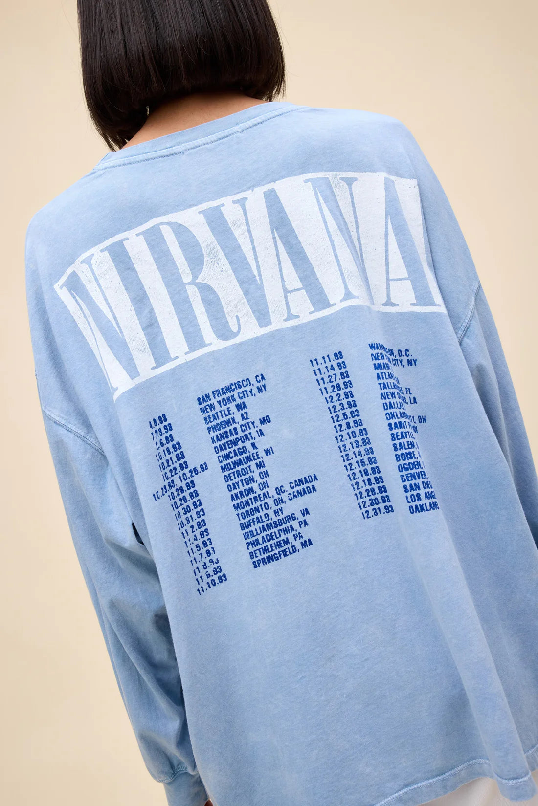 NIRVANA 1993 TOUR L/S TOP