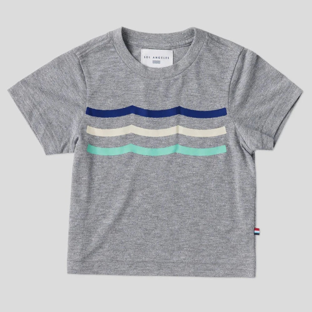 SOL ANGELES KIDS WAVES AIDEN CREW - HEATHER GREY