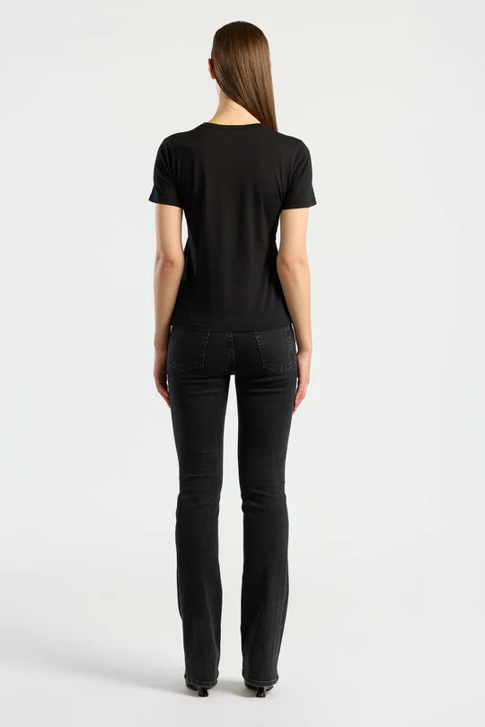 WOMENS JET BLACK STANDARD TEE