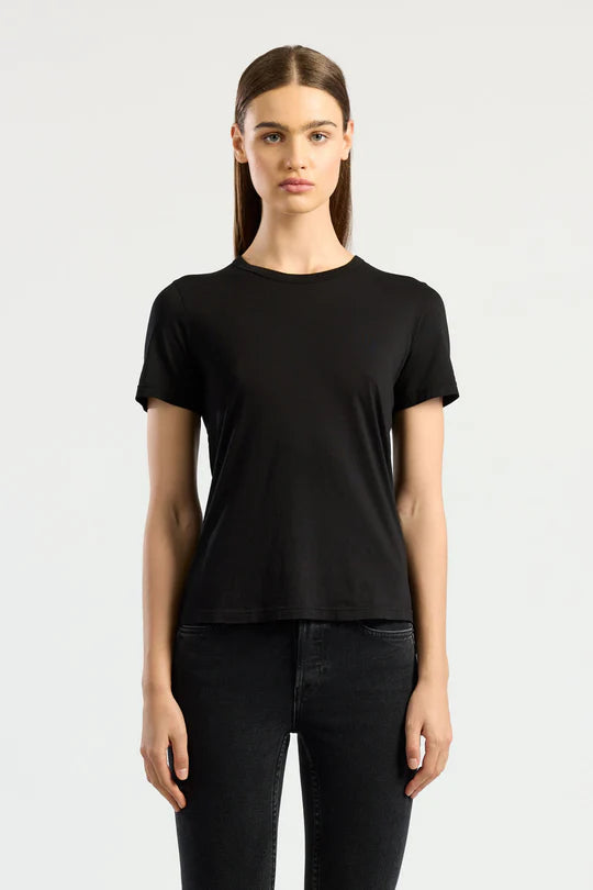 WOMENS JET BLACK STANDARD TEE