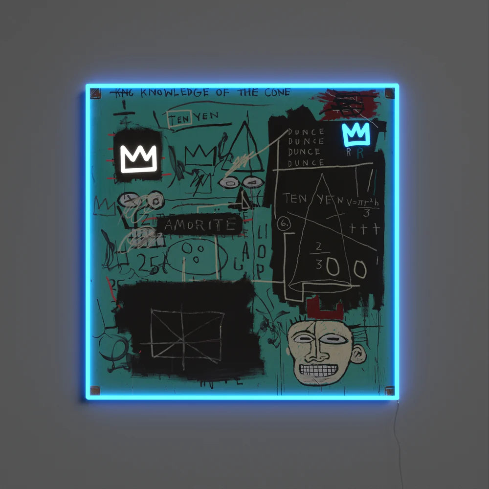 EQUALS PI YP X JEAN MICHEL BASQUIAT LED NEON SIGN