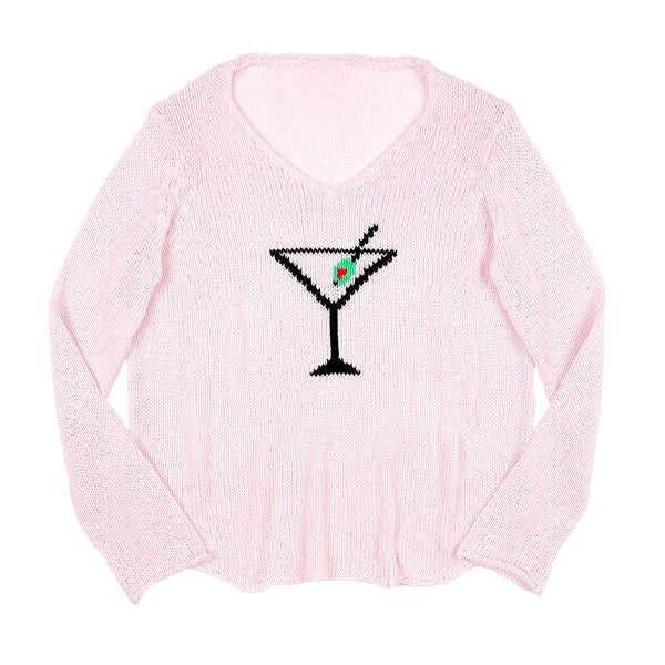 MARTINI PINK V-NECK SWEATER