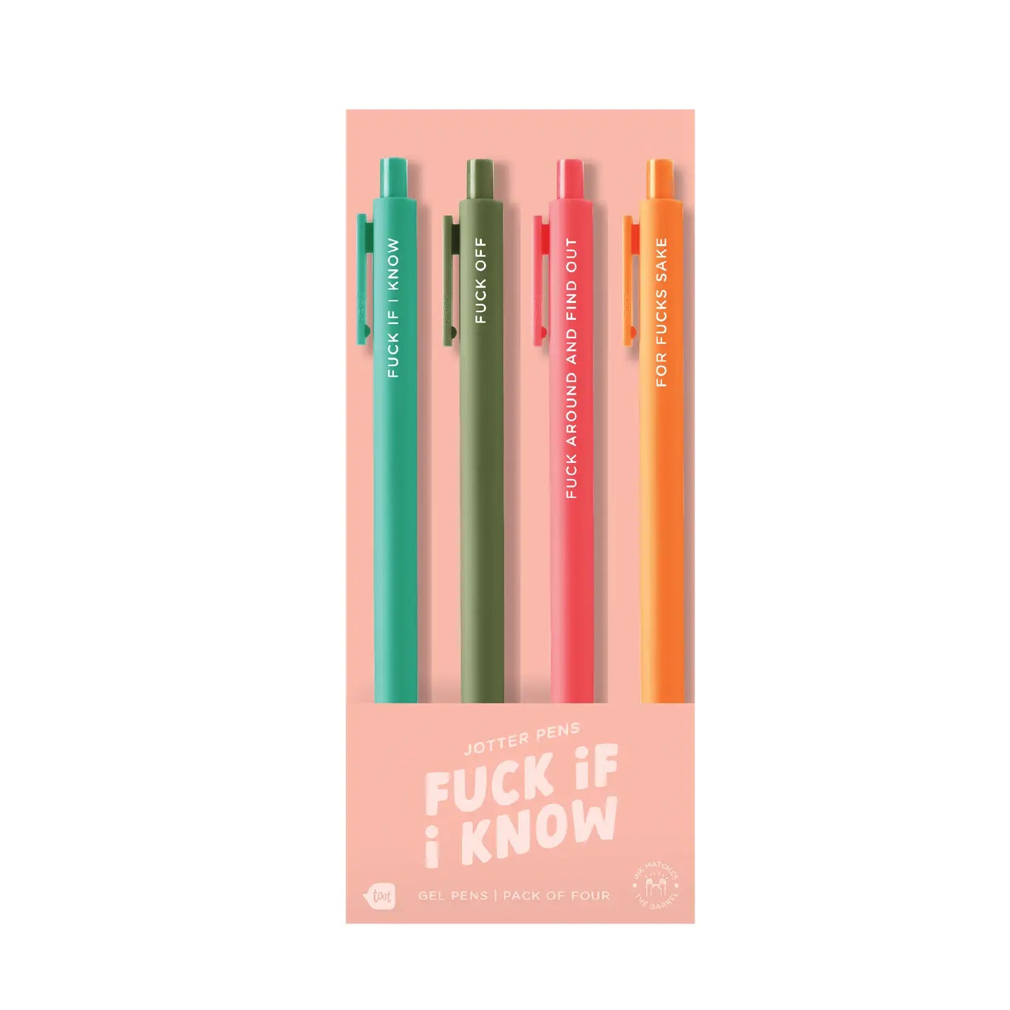 FUCK OFF 4 PACK JOTTER PENS