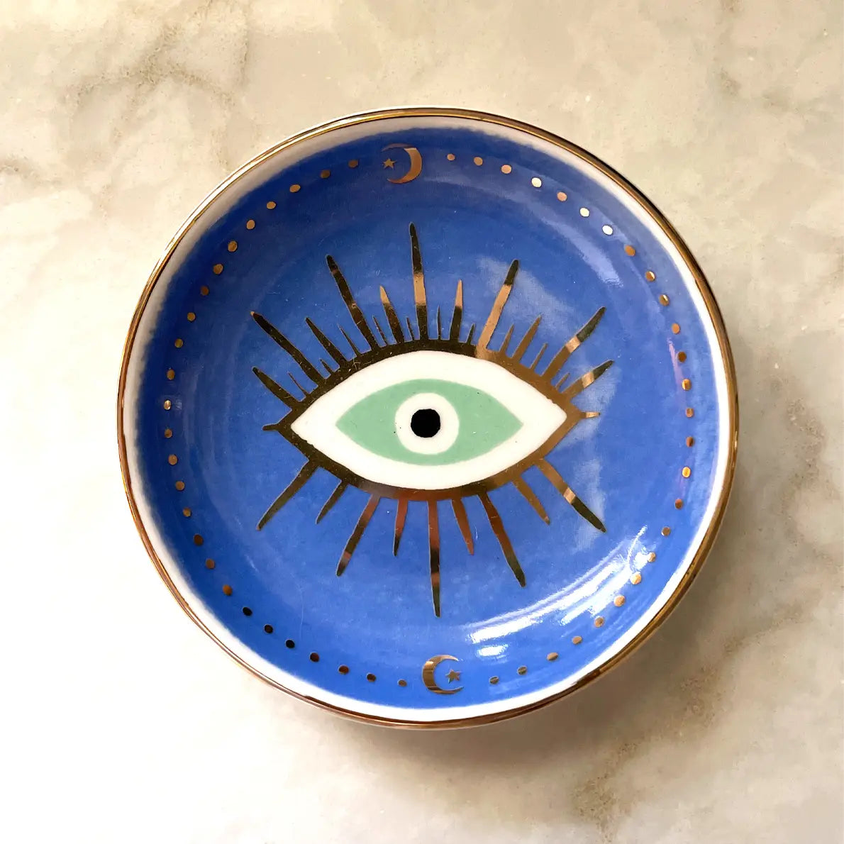 EVIL EYE TRINKET TRAY DISH