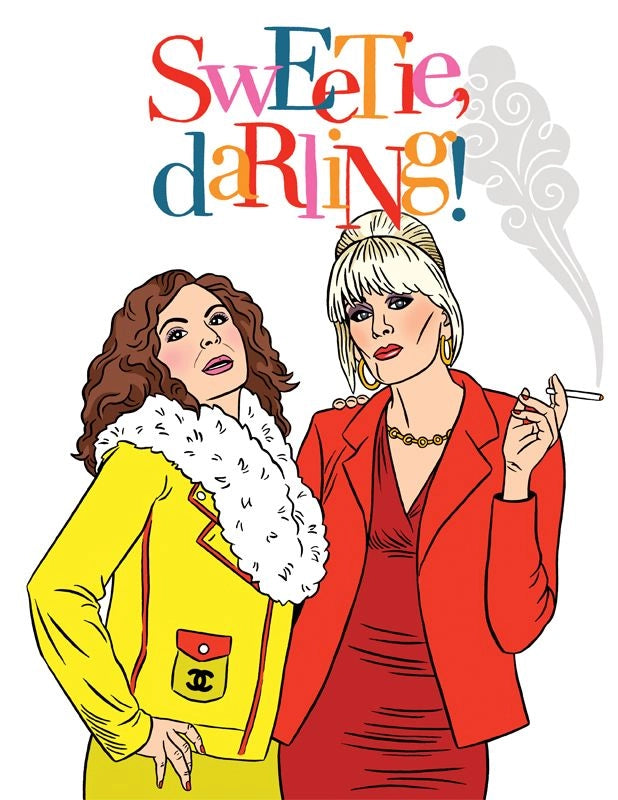 AB FAB SWEETIE BIRTHDAY CARD