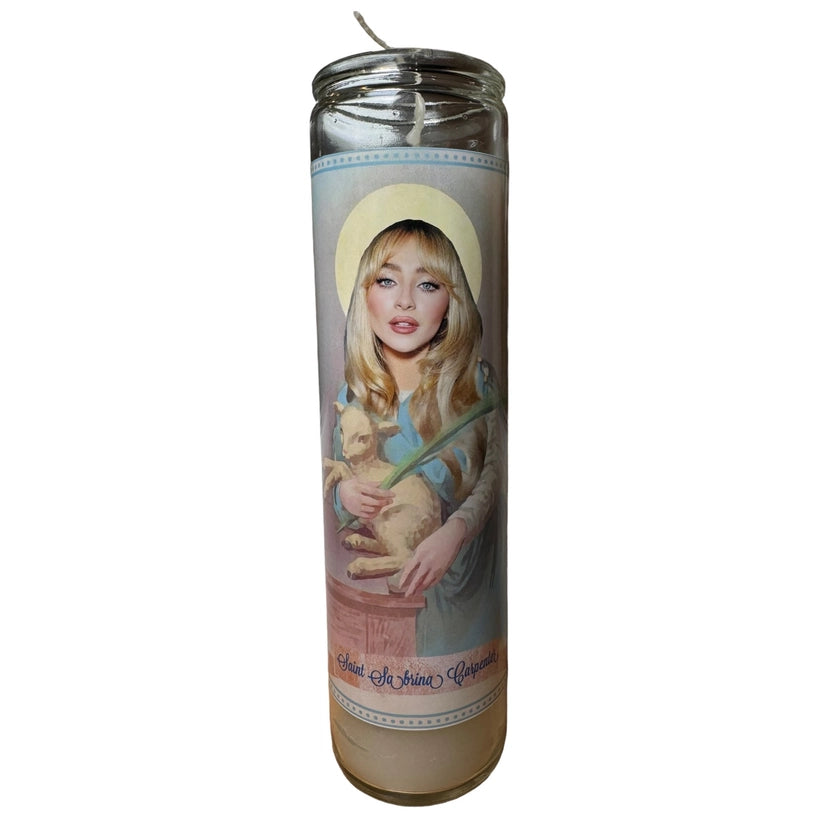 SABRINA CARPENTER PRAYER CANDLE