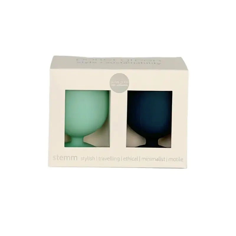 MINT + INK STEMM SILICONE MINI WINE GLASSES