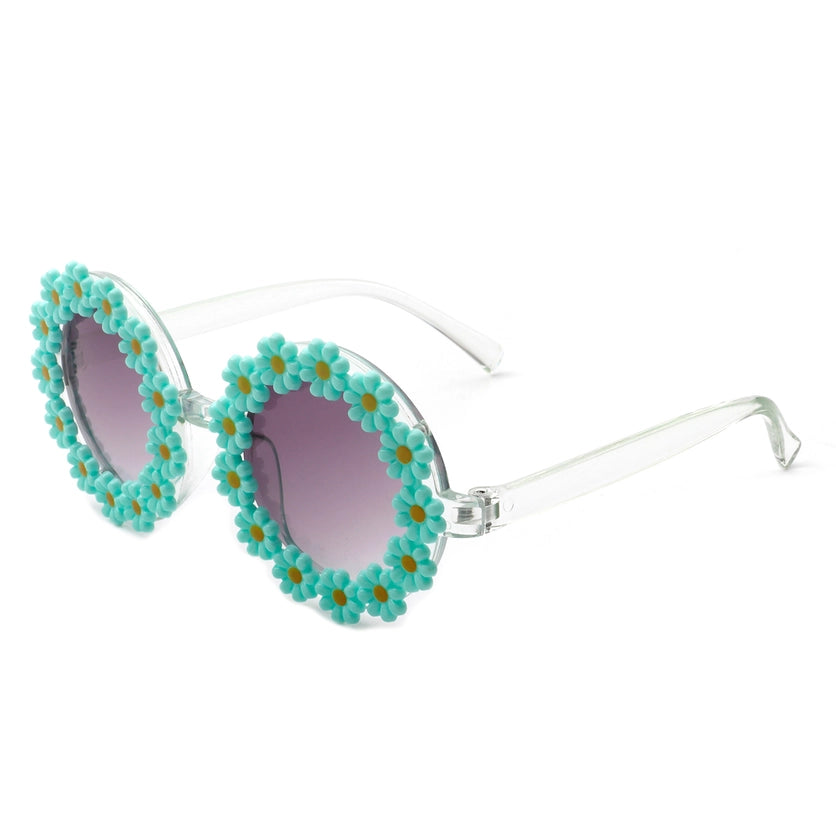 GIRLS TURQ DAISY SUNGLASSES