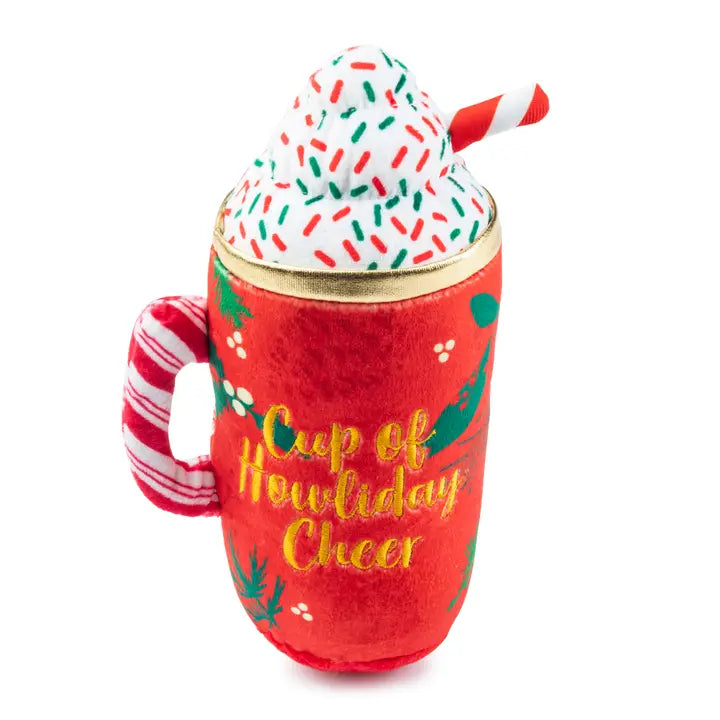 HOWLIDAY CHEER MUG DOG TOY