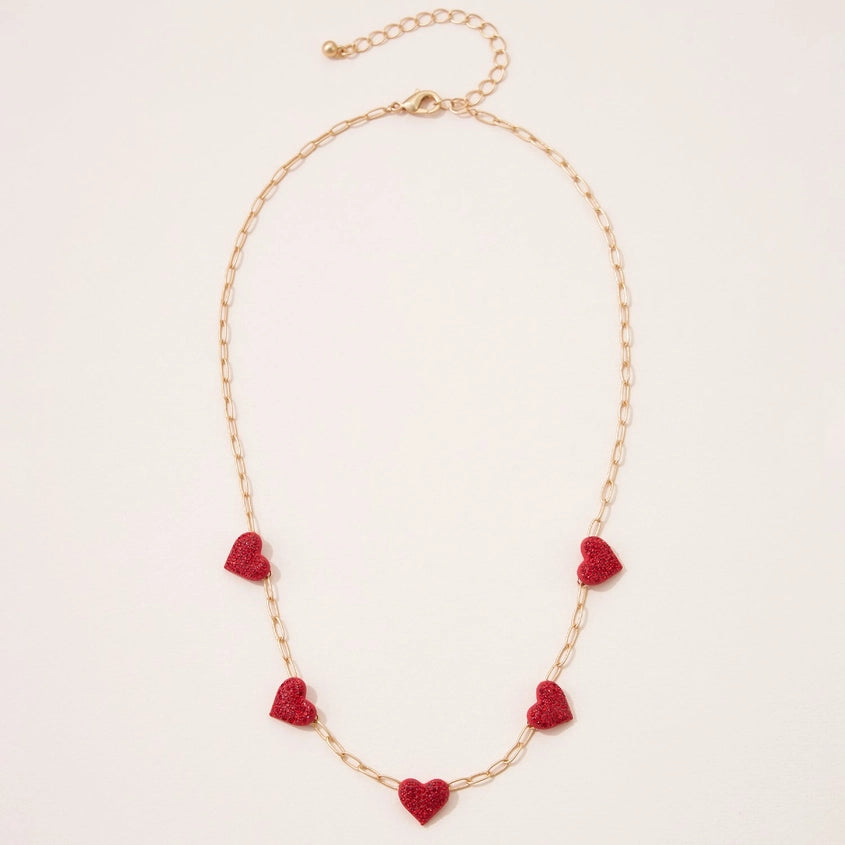 RED HEART NECKLACE