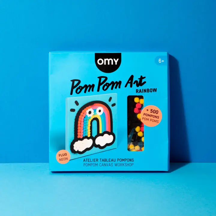 RAINBOW POM POM ART