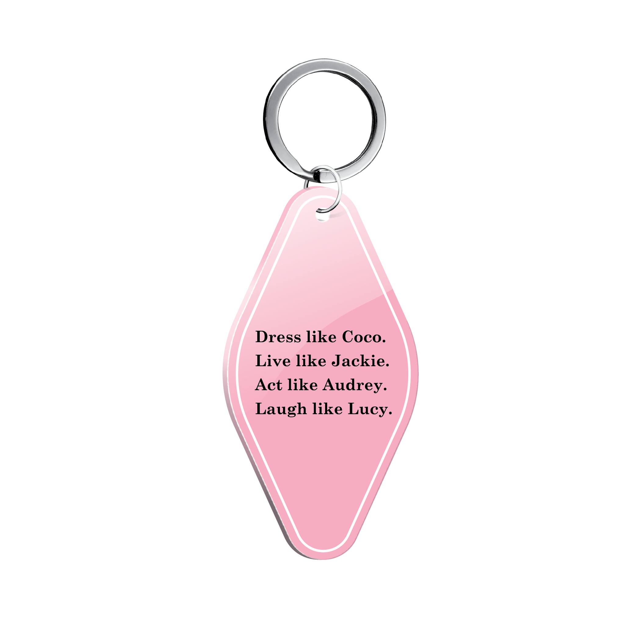 DRESS LIKE COCO PINK KEYCHAIN