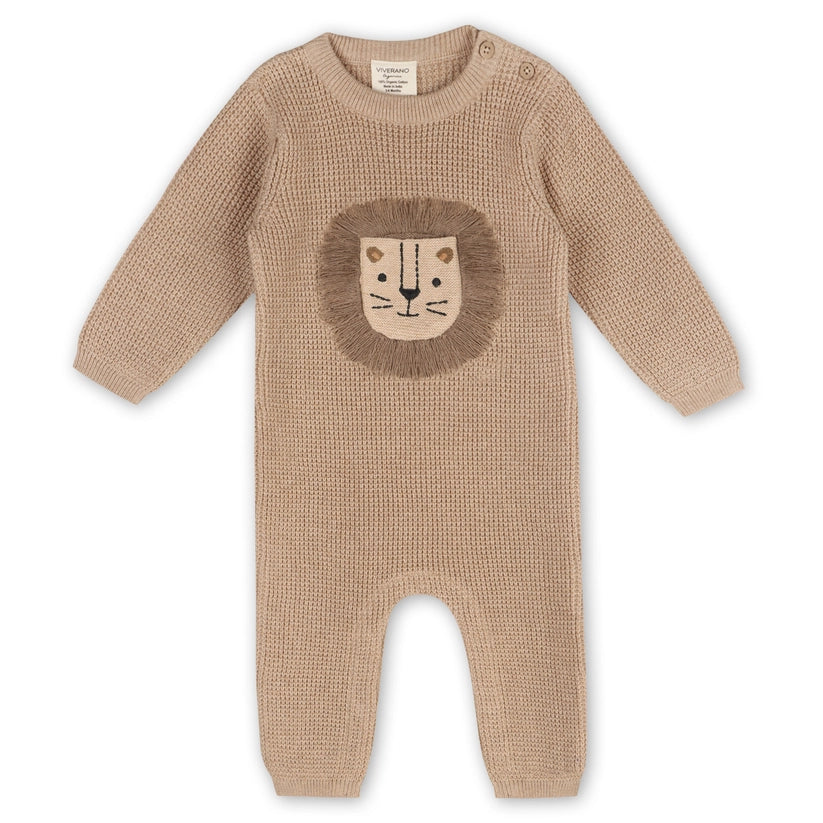 LION CHUNKY KNIT JUMPSUIT