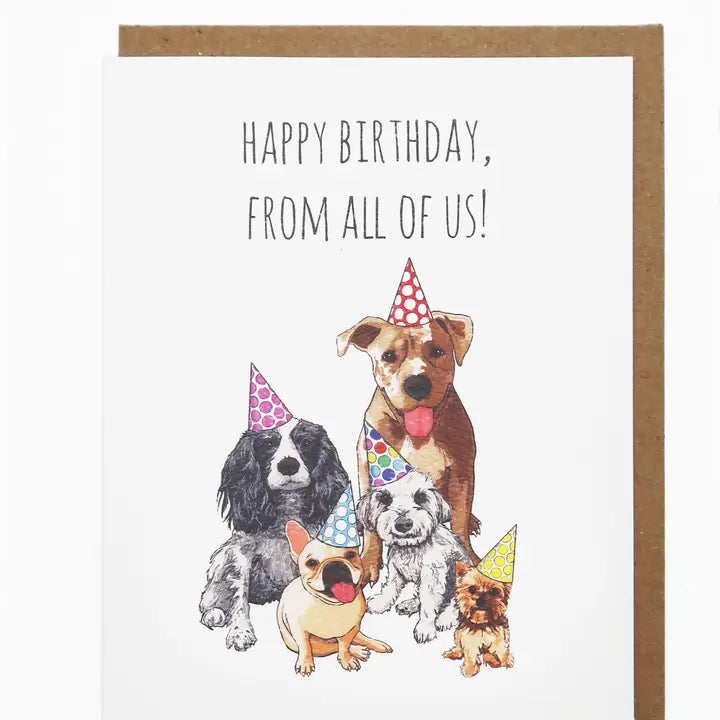 DOG BIRTHDAY GANG CARD