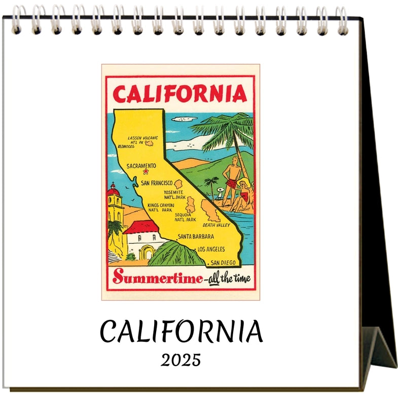 CALIFORNIA 2025 DESK CALENDAR