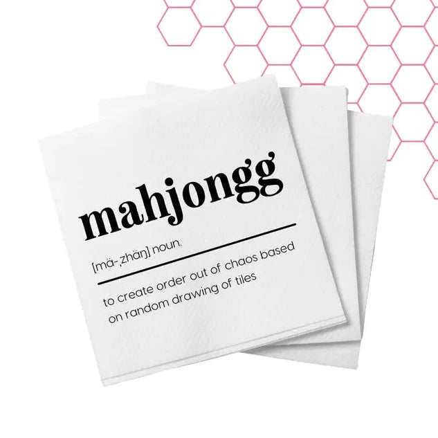 MAHJONG DEFINITION COCKTAIL NAPKINS