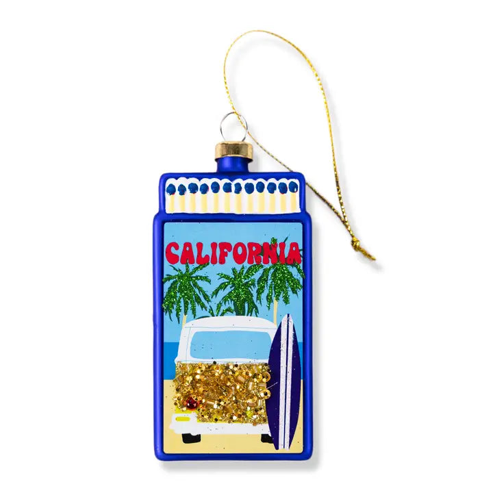 CALIFORNIA MATCHBOOK ORNAMENT