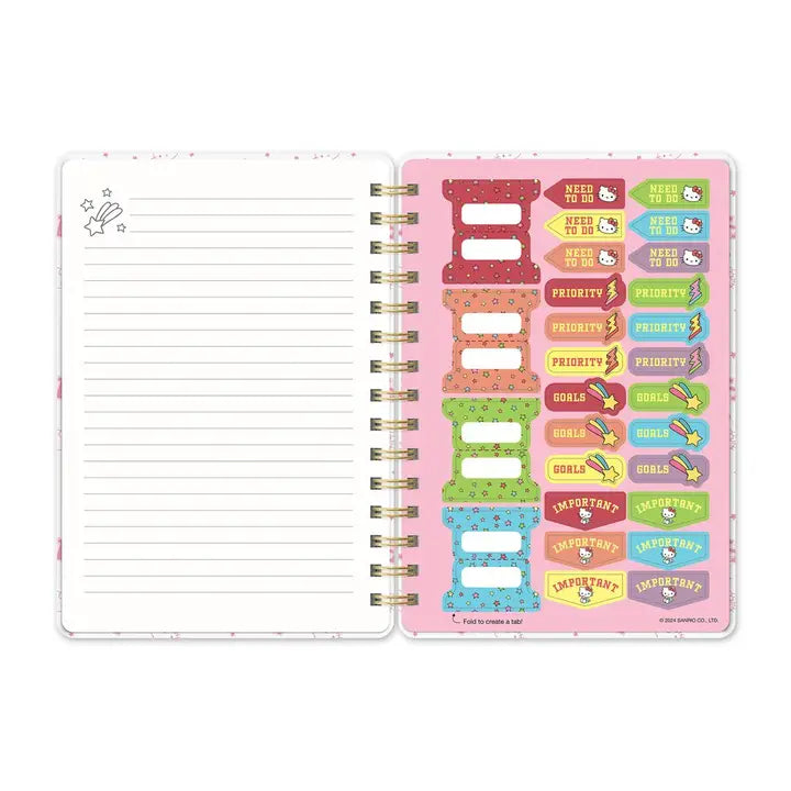 HELLO KITTY COLLEGE LETTER STICKER SHEET NOTEBOOK