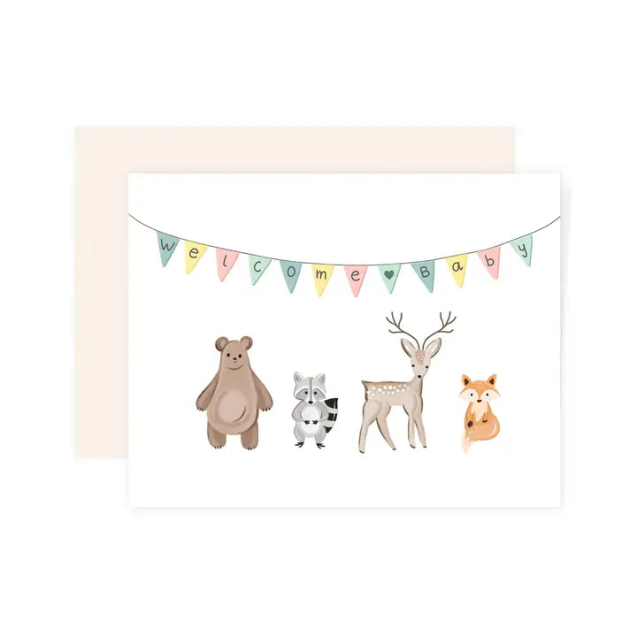 ANIMALS WELCOME CARD