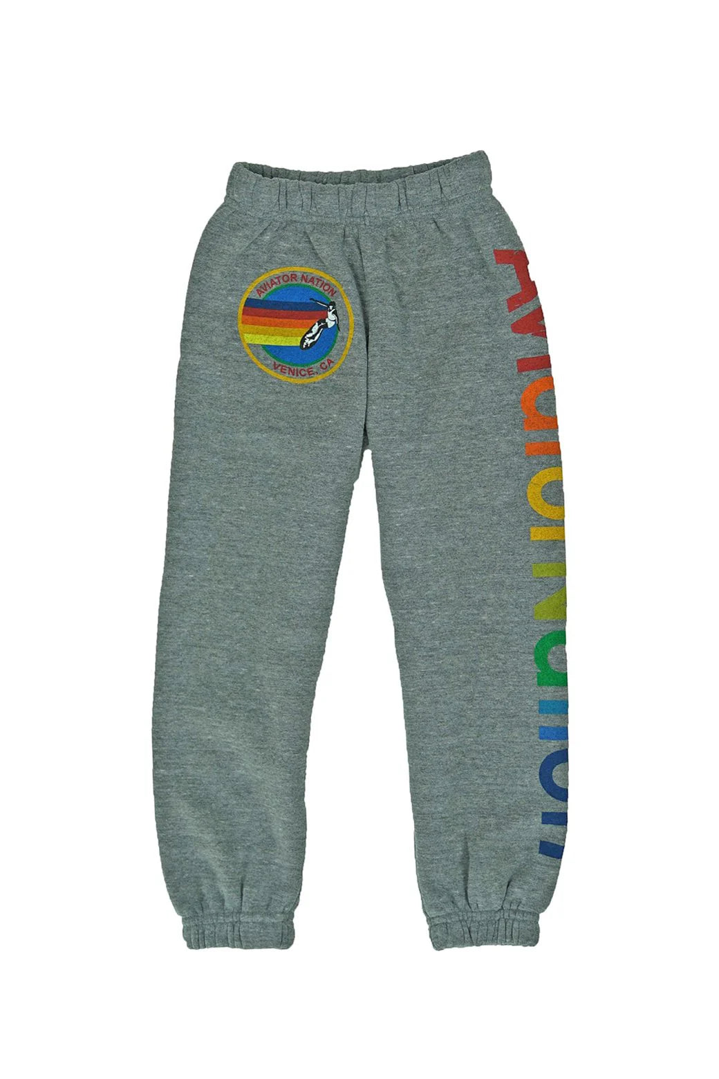 AVIATOR NATIONS KIDS SWEATPANT - HEATHER GREY