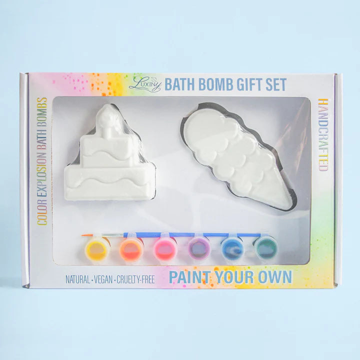 PAINT YOUR OWN BATH BOMBS - CAKE AND ICE CREAM